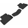 3D Mats Usa Custom Fit, Raised Edge, Black, Thermoplastic Rubber Of Carbon Fiber Texture, 3 Piece L1VV03521509